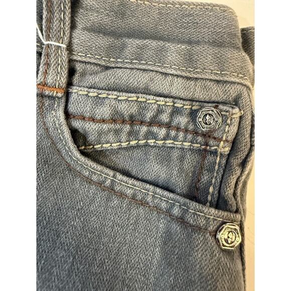 Chams Premium Jeans Mens 28 Light Wash Denim Skinny Slim 506 Unique Back Pockets - Picture 5 of 9
